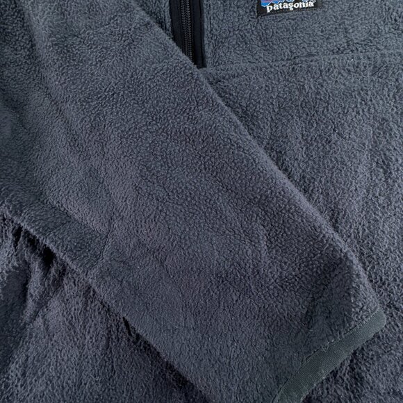 VTG Patagonia Synchilla Fleece Gray Pullover Jacket 1/2 Zip Small W/ Big Pocket - Picture 10 of 12